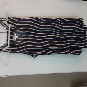 Stripped long blouse